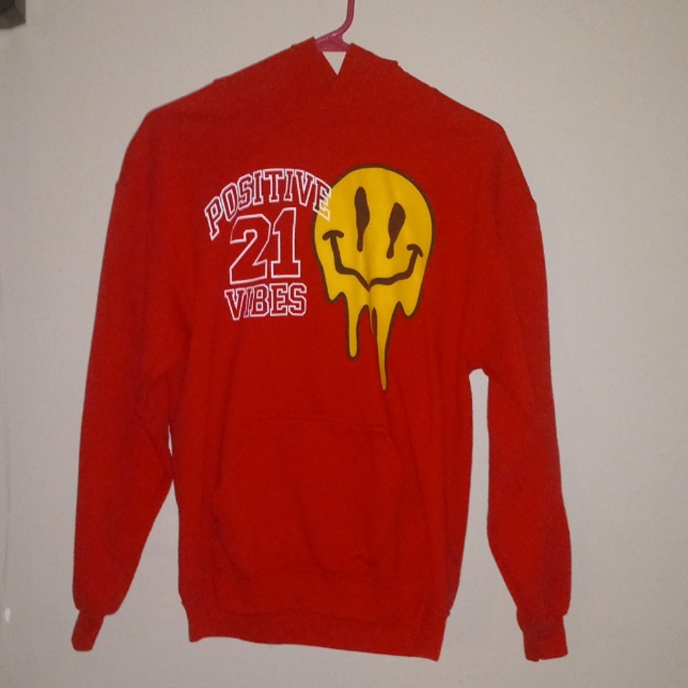 A red hoodie.
